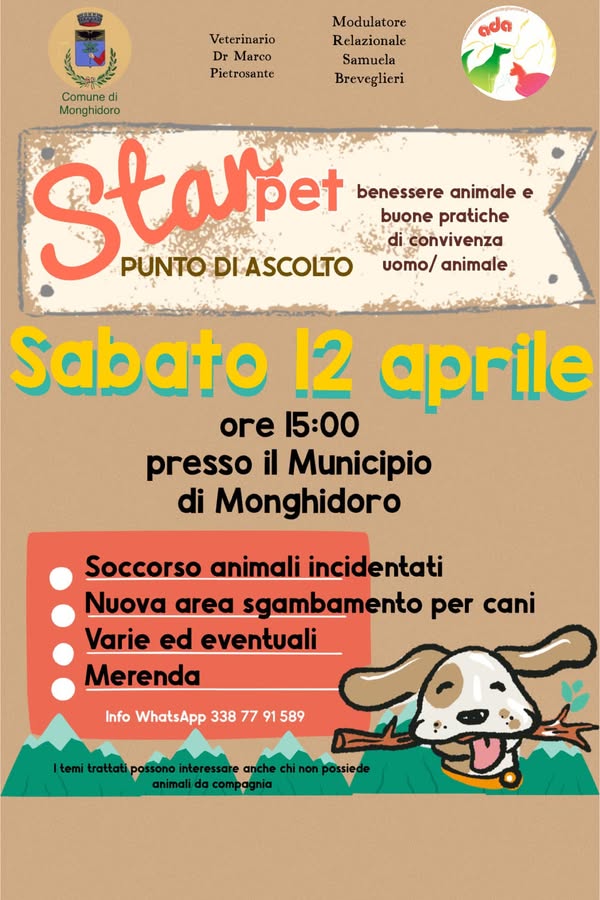 Punto di ascolto per il benessere animale e buone pratiche di convivenza uomo/animale