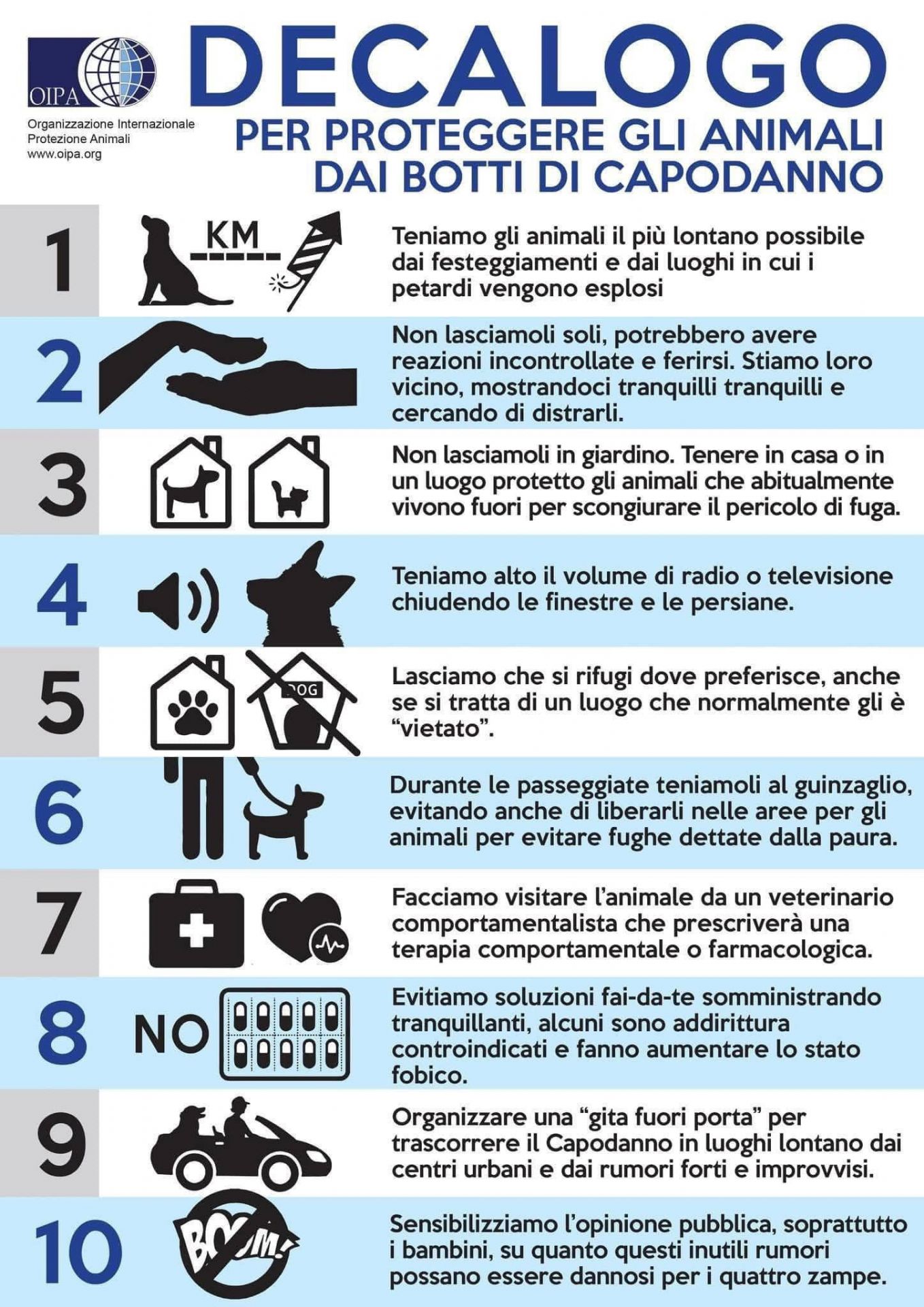 Proteggere gli animali dai botti di capodanno