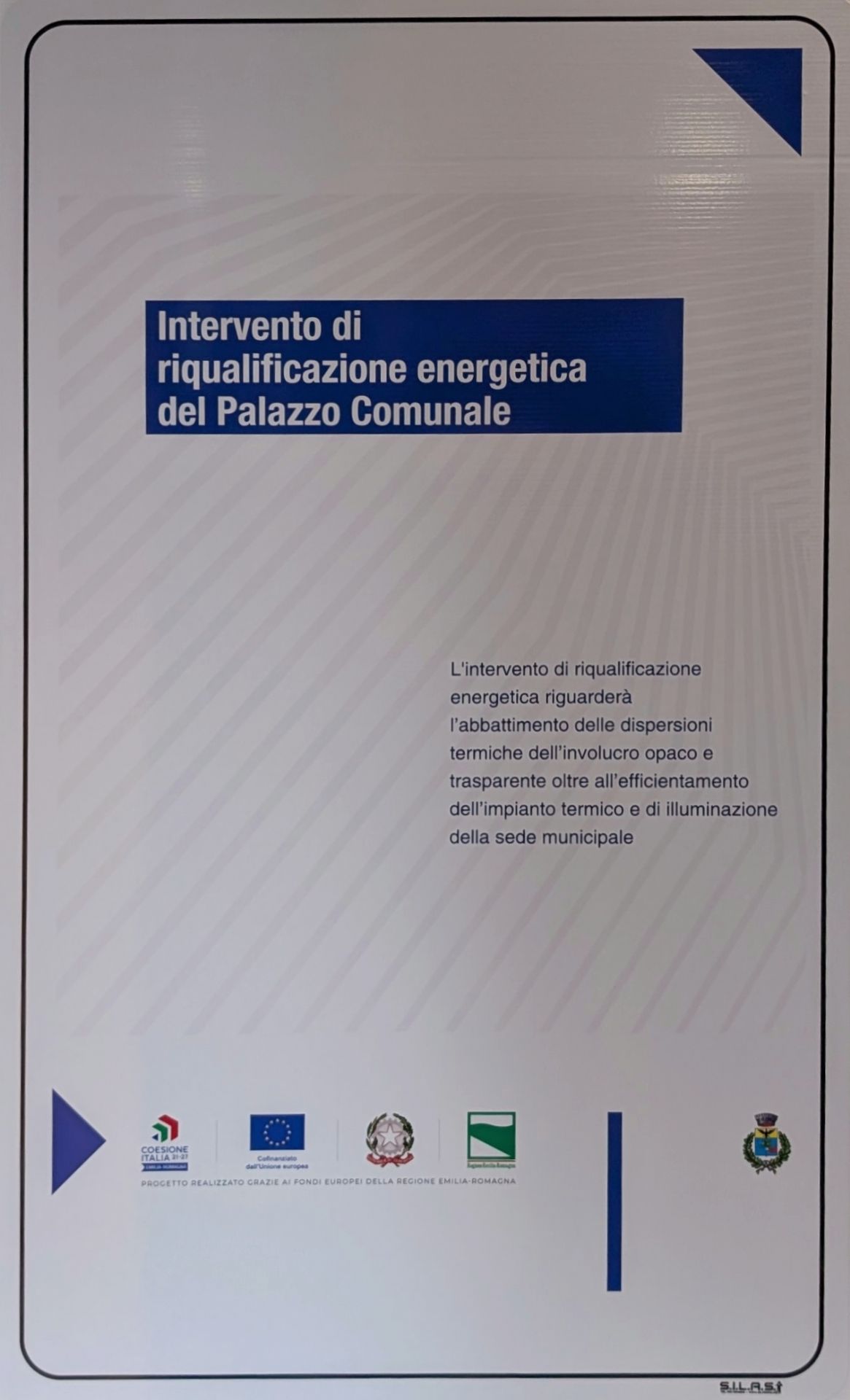 Cartello del Finanziamento FESR